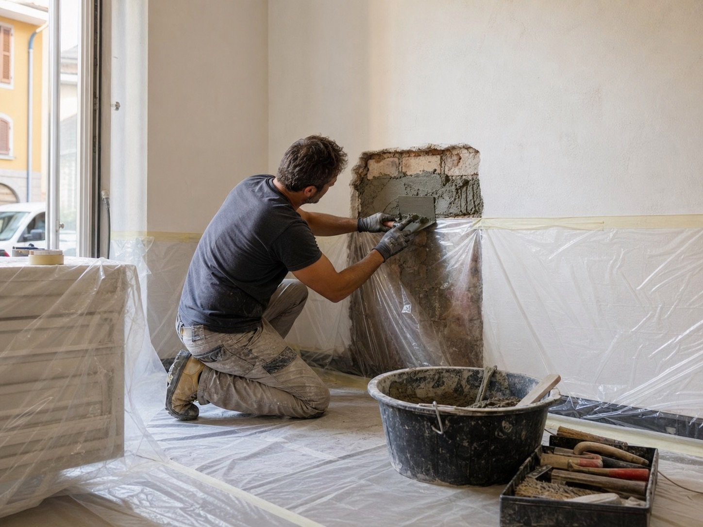 Pronto intervento muratore Bergamo per urgenze edili concrete: soluzione ordinata